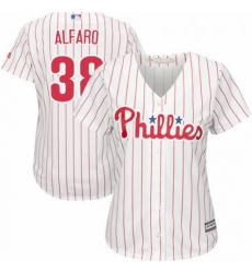 Womens Majestic Philadelphia Phillies 38 Jorge Alfaro Replica WhiteRed Strip Home Cool Base MLB Jersey Womens Majestic Philadelphia Phillies 38 Jorge Alfaro Replica WhiteRed Strip Home Cool Base MLB Jersey