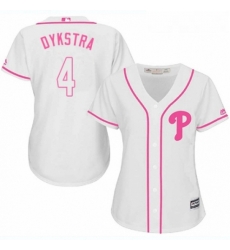 Womens Majestic Philadelphia Phillies 4 Lenny Dykstra Replica White Fashion Cool Base MLB Jersey Womens Majestic Philadelphia Phillies 4 Lenny Dykstra Replica White Fashion Cool Base MLB Jersey