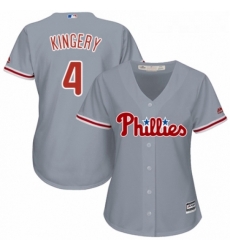Womens Majestic Philadelphia Phillies 4 Scott Kingery Authentic Grey Road Cool Base MLB Jersey Womens Majestic Philadelphia Phillies 4 Scott Kingery Authentic Grey Road Cool Base MLB Jersey