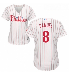 Womens Majestic Philadelphia Phillies 8 Juan Samuel Authentic WhiteRed Strip Home Cool Base MLB Jersey Womens Majestic Philadelphia Phillies 8 Juan Samuel Authentic WhiteRed Strip Home Cool Base MLB Jersey