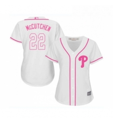Womens Philadelphia Phillies 22 Andrew McCutchen Replica White Fashion Cool Base Baseball Jersey Womens Philadelphia Phillies 22 Andrew McCutchen Replica White Fashion Cool Base Baseball Jersey