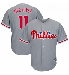 Youth Majestic Philadelphia Phillies 11 Tim McCarver Authentic Grey Road Cool Base MLB Jersey Youth Majestic Philadelphia Phillies 11 Tim McCarver Authentic Grey Road Cool Base MLB Jersey