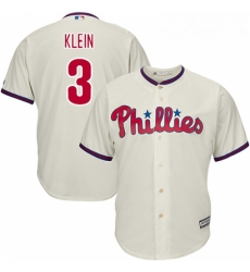 Youth Majestic Philadelphia Phillies 3 Chuck Klein Replica Cream Alternate Cool Base MLB Jersey Youth Majestic Philadelphia Phillies 3 Chuck Klein Replica Cream Alternate Cool Base MLB Jersey
