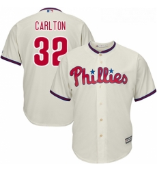 Youth Majestic Philadelphia Phillies 32 Steve Carlton Replica Cream Alternate Cool Base MLB Jersey Youth Majestic Philadelphia Phillies 32 Steve Carlton Replica Cream Alternate Cool Base MLB Jersey