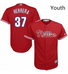 Youth Majestic Philadelphia Phillies 37 Odubel Herrera Authentic Red Alternate Cool Base MLB Jersey Youth Majestic Philadelphia Phillies 37 Odubel Herrera Authentic Red Alternate Cool Base MLB Jersey