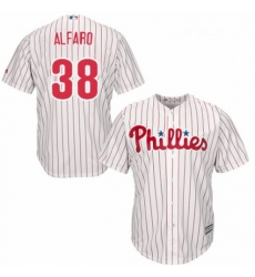 Youth Majestic Philadelphia Phillies 38 Jorge Alfaro Authentic WhiteRed Strip Home Cool Base MLB Jersey Youth Majestic Philadelphia Phillies 38 Jorge Alfaro Authentic WhiteRed Strip Home Cool Base MLB Jersey