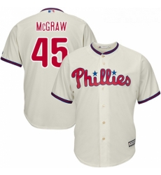 Youth Majestic Philadelphia Phillies 45 Tug McGraw Authentic Cream Alternate Cool Base MLB Jersey Youth Majestic Philadelphia Phillies 45 Tug McGraw Authentic Cream Alternate Cool Base MLB Jersey