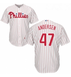 Youth Majestic Philadelphia Phillies 47 Larry Andersen Authentic WhiteRed Strip Home Cool Base MLB Jersey Youth Majestic Philadelphia Phillies 47 Larry Andersen Authentic WhiteRed Strip Home Cool Base MLB Jersey