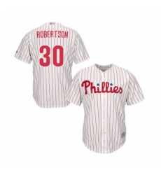 Youth Philadelphia Phillies 30 David Robertson Replica White Red Strip Home Cool Base Baseball Jersey Youth Philadelphia Phillies 30 David Robertson Replica White Red Strip Home Cool Base Baseball Jersey