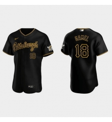 Men Pittsburgh Pirates 18 Ben Gamel Black Flex Base Stitched Jersey Men Pittsburgh Pirates 18 Ben Gamel Black Flex Base Stitched Jersey