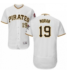 Mens Majestic Pittsburgh Pirates 19 Colin Moran White Home Flex Base Authentic Collection MLB Jersey Mens Majestic Pittsburgh Pirates 19 Colin Moran White Home Flex Base Authentic Collection MLB Jersey