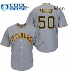 Mens Majestic Pittsburgh Pirates 50 Jameson Taillon Replica Grey Road Cool Base MLB Jersey Mens Majestic Pittsburgh Pirates 50 Jameson Taillon Replica Grey Road Cool Base MLB Jersey