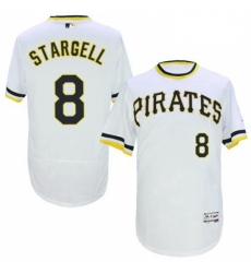 Mens Majestic Pittsburgh Pirates 8 Willie Stargell White Flexbase Authentic Collection Cooperstown MLB Jersey Mens Majestic Pittsburgh Pirates 8 Willie Stargell White Flexbase Authentic Collection Cooperstown MLB Jersey