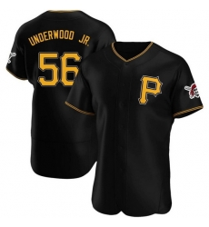Men's Nike Pittsburgh Pirates #56 Duane Underwood Jr. Black Stitched Baseball Jersey Men's Nike Pittsburgh Pirates #56 Duane Underwood Jr. Black Stitched Baseball Jersey
