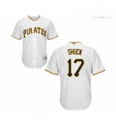 Mens Pittsburgh Pirates 17 JB Shuck Replica White Home Cool Base Baseball Jersey Mens Pittsburgh Pirates 17 JB Shuck Replica White Home Cool Base Baseball Jersey