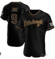 Men's Pittsburgh Pirates Connor Joe #9 Alternate Team Jersey Black Authentic Men's Pittsburgh Pirates Connor Joe #9 Alternate Team Jersey Black Authentic