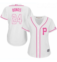Womens Majestic Pittsburgh Pirates 24 Barry Bonds Authentic White Fashion Cool Base MLB Jersey Womens Majestic Pittsburgh Pirates 24 Barry Bonds Authentic White Fashion Cool Base MLB Jersey