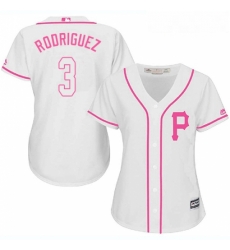 Womens Majestic Pittsburgh Pirates 3 Sean Rodriguez Authentic White Fashion Cool Base MLB Jersey Womens Majestic Pittsburgh Pirates 3 Sean Rodriguez Authentic White Fashion Cool Base MLB Jersey