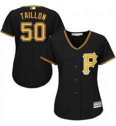 Womens Majestic Pittsburgh Pirates 50 Jameson Taillon Replica Black Alternate Cool Base MLB Jersey Womens Majestic Pittsburgh Pirates 50 Jameson Taillon Replica Black Alternate Cool Base MLB Jersey