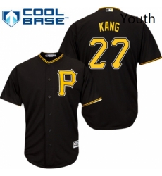 Youth Majestic Pittsburgh Pirates 27 Jung ho Kang Replica Black Alternate Cool Base MLB Jersey Youth Majestic Pittsburgh Pirates 27 Jung ho Kang Replica Black Alternate Cool Base MLB Jersey