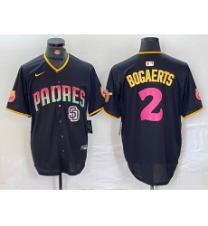 Men San Diego Padres 2 Xander Bogaerts Black Cool Base Stitched Baseball Jersey 1 Men San Diego Padres 2 Xander Bogaerts Black Cool Base Stitched Baseball Jersey 1