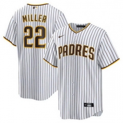 Men San Diego Padres  22 Mason Miller White Cool Base Stitched Baseball Jersey
