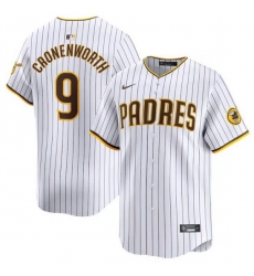 Men San Diego Padres 9 Jake Cronenworth White 2024 Home Limited Stitched Baseball Jersey Men San Diego Padres 9 Jake Cronenworth White 2024 Home Limited Stitched Baseball Jersey