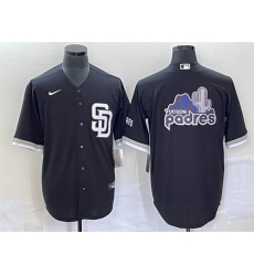 Men San Diego Padres Black Team Big Logo Cool Base Stitched Baseball Jersey S Men San Diego Padres Black Team Big Logo Cool Base Stitched Baseball Jersey S