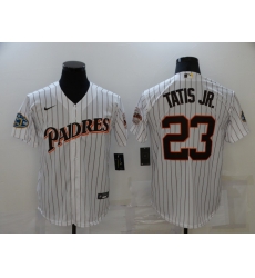 Men San Diego Padres Fernando Tatis Jr 23 White Orange Outline Nike 2021 Cool Base Jersey Men San Diego Padres Fernando Tatis Jr 23 White Orange Outline Nike 2021 Cool Base Jersey