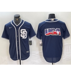 Men San Diego Padres Navy Team Big Logo Cool Base Stitched Baseball Jersey 6 Men San Diego Padres Navy Team Big Logo Cool Base Stitched Baseball Jersey 6