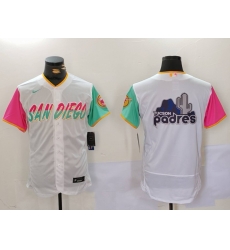 Men San Diego Padres big logo Profar White City Connect Cool Base Stitched Baseball Jersey 8 Men San Diego Padres big logo Profar White City Connect Cool Base Stitched Baseball Jersey 8