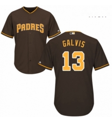 Mens Majestic San Diego Padres 13 Freddy Galvis Replica Brown Alternate Cool Base MLB Jersey Mens Majestic San Diego Padres 13 Freddy Galvis Replica Brown Alternate Cool Base MLB Jersey