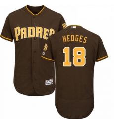 Mens Majestic San Diego Padres 18 Austin Hedges Brown Alternate Flex Base Authentic Collection MLB Jersey Mens Majestic San Diego Padres 18 Austin Hedges Brown Alternate Flex Base Authentic Collection MLB Jersey