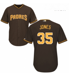 Mens Majestic San Diego Padres 35 Randy Jones Replica Brown Alternate Cool Base MLB Jersey Mens Majestic San Diego Padres 35 Randy Jones Replica Brown Alternate Cool Base MLB Jersey