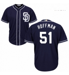 Mens Majestic San Diego Padres 51 Trevor Hoffman Replica Navy Blue Alternate 1 Cool Base MLB Jersey Mens Majestic San Diego Padres 51 Trevor Hoffman Replica Navy Blue Alternate 1 Cool Base MLB Jersey