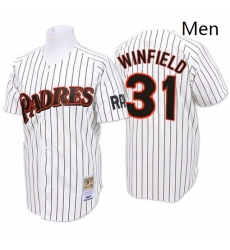 Mens Mitchell and Ness San Diego Padres 31 Dave Winfield Replica WhiteBlue Strip Throwback MLB Jersey Mens Mitchell and Ness San Diego Padres 31 Dave Winfield Replica WhiteBlue Strip Throwback MLB Jersey