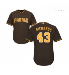 Mens San Diego Padres 43 Garrett Richards Replica Brown Alternate Cool Base Baseball Jersey Mens San Diego Padres 43 Garrett Richards Replica Brown Alternate Cool Base Baseball Jersey