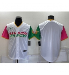 Men's San Diego Padres Blank White 2022 City Connect Cool Base Stitched Jersey Men's San Diego Padres Blank White 2022 City Connect Cool Base Stitched Jersey