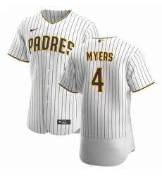 San Diego Padres 4 Wil Myers Men Nike White Brown Home 2020 Authentic Player Jersey San Diego Padres 4 Wil Myers Men Nike White Brown Home 2020 Authentic Player Jersey