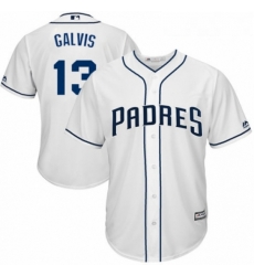 Youth Majestic San Diego Padres 13 Freddy Galvis Authentic White Home Cool Base MLB Jersey Youth Majestic San Diego Padres 13 Freddy Galvis Authentic White Home Cool Base MLB Jersey