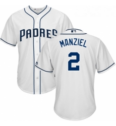 Youth Majestic San Diego Padres 2 Johnny Manziel Authentic White Home Cool Base MLB Jersey Youth Majestic San Diego Padres 2 Johnny Manziel Authentic White Home Cool Base MLB Jersey