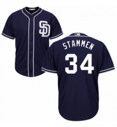 Youth Majestic San Diego Padres 34 Craig Stammen Authentic Navy Blue Alternate 1 Cool Base MLB Jersey Youth Majestic San Diego Padres 34 Craig Stammen Authentic Navy Blue Alternate 1 Cool Base MLB Jersey