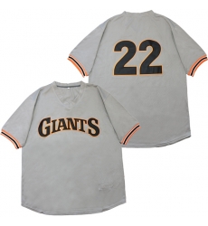 Men San Francisco Giants 22 Andrew McCutchen Gray Throwback Jersey Men San Francisco Giants 22 Andrew McCutchen Gray Throwback Jersey