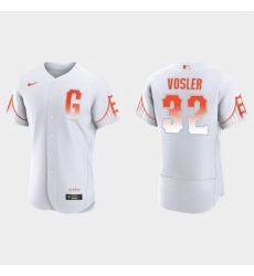 Men San Francisco Giants 32 Jason Vosler Men 2021 City Connect Authentic White Jersey Men San Francisco Giants 32 Jason Vosler Men 2021 City Connect Authentic White Jersey