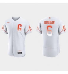 Men San Francisco Giants 6 Steven Duggar Men 2021 City Connect Authentic White Jersey Men San Francisco Giants 6 Steven Duggar Men 2021 City Connect Authentic White Jersey