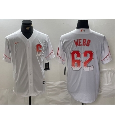 Men San Francisco Giants 62 Logan Webb White City Connect Cool Base Stitched Jersey Men San Francisco Giants 62 Logan Webb White City Connect Cool Base Stitched Jersey