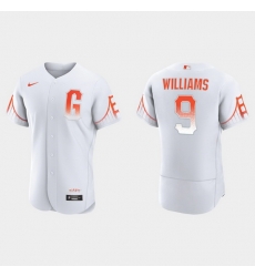 Men San Francisco Giants 9 Matt Williams Men 2021 City Connect Authentic White Jersey Men San Francisco Giants 9 Matt Williams Men 2021 City Connect Authentic White Jersey