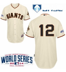 Mens Majestic San Francisco Giants 12 Joe Panik Replica Cream Home Cool Base w2014 World Series Patch MLB Jersey Mens Majestic San Francisco Giants 12 Joe Panik Replica Cream Home Cool Base w2014 World Series Patch MLB Jersey