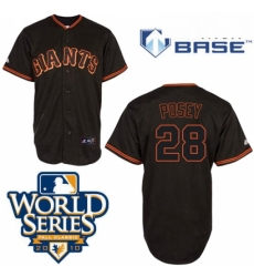 Mens Majestic San Francisco Giants 28 Buster Posey Authentic Black Cool Base 2010 World Series Patch MLB Jersey Mens Majestic San Francisco Giants 28 Buster Posey Authentic Black Cool Base 2010 World Series Patch MLB Jersey