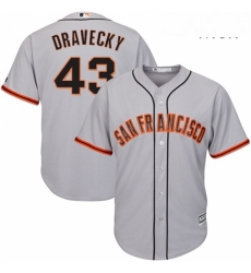 Mens Majestic San Francisco Giants 43 Dave Dravecky Replica Grey Road Cool Base MLB Jersey Mens Majestic San Francisco Giants 43 Dave Dravecky Replica Grey Road Cool Base MLB Jersey